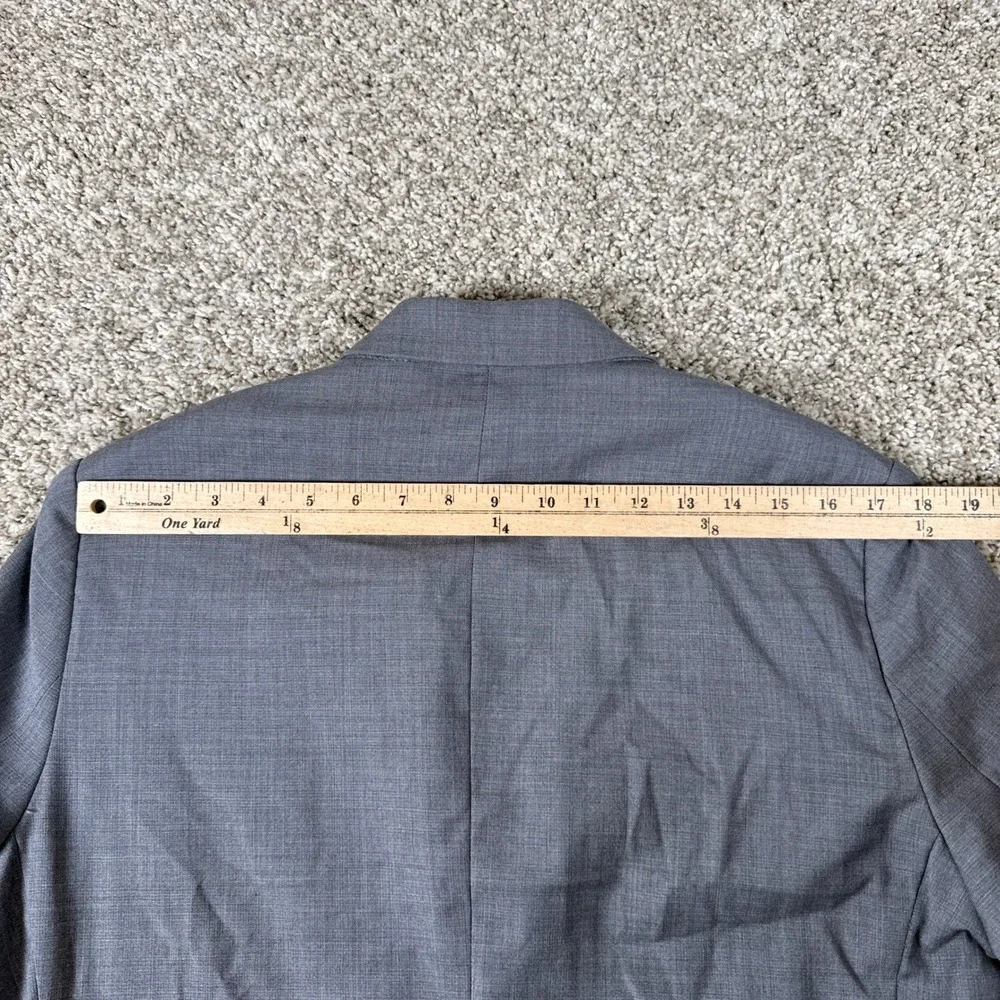 Jos A Bank Blazer Mens 40 Regular Gray Tailored Fit Wool‎ Blend brrr